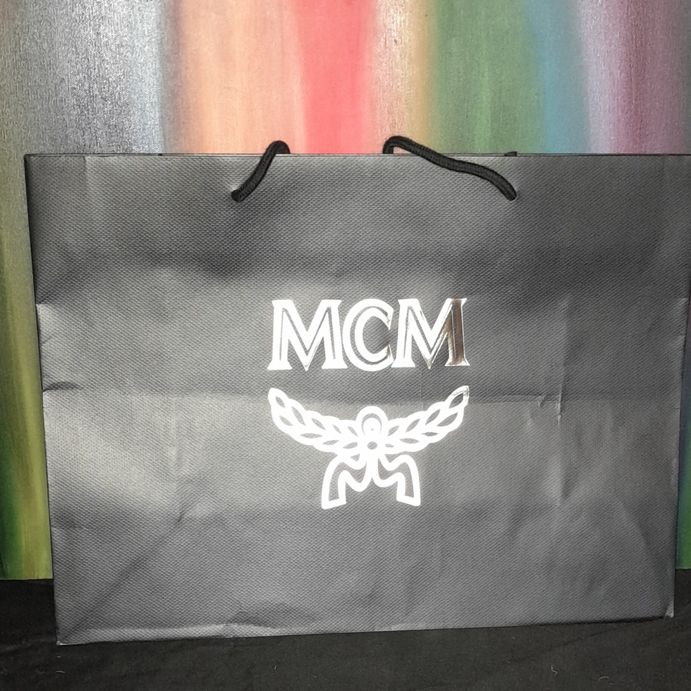MCM Black Shopping Bag
